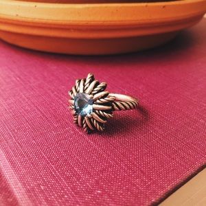 David Yurman Starburst Ring (Blue Topaz)